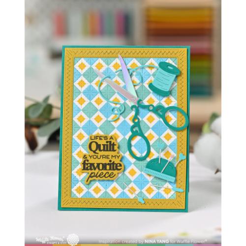 Waffle Flower Crafts Quilted Frames Die