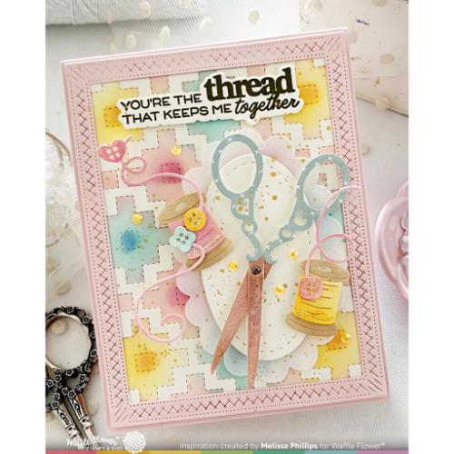 Waffle Flower Crafts Quilted Frames Die