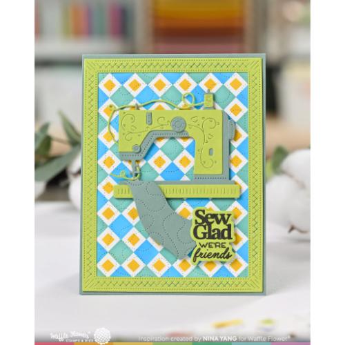 Waffle Flower Crafts Quilted Frames Die