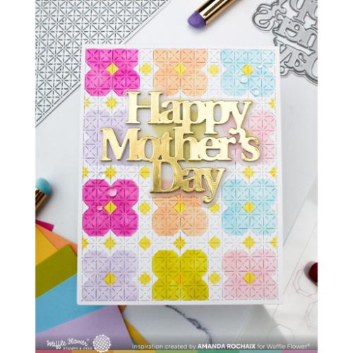 Waffle Flower Crafts Quilted Petals Stencil