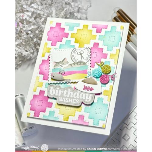 Waffle Flower Crafts Fabric Lover Die-n-stencil