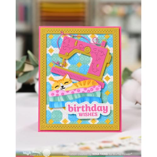 Waffle Flower Crafts Happy Birthday Stamp Set