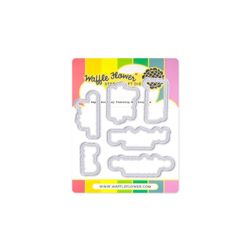 Waffle Flower Crafts Happy Birthday Piercing Matching Die