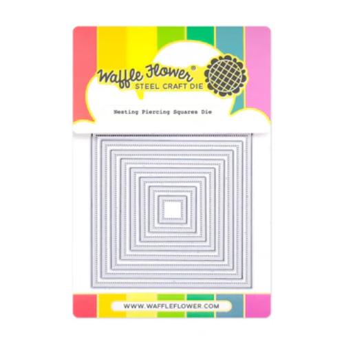 Waffle Flower Crafts Nesting Piercing Squares Die
