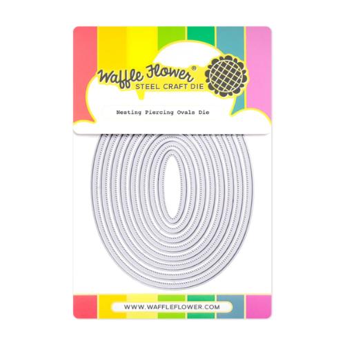 Waffle Flower Crafts Nesting Piercing Ovals Die