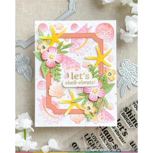 Waffle Flower Crafts Nesting Piercing Ticket Frames Die