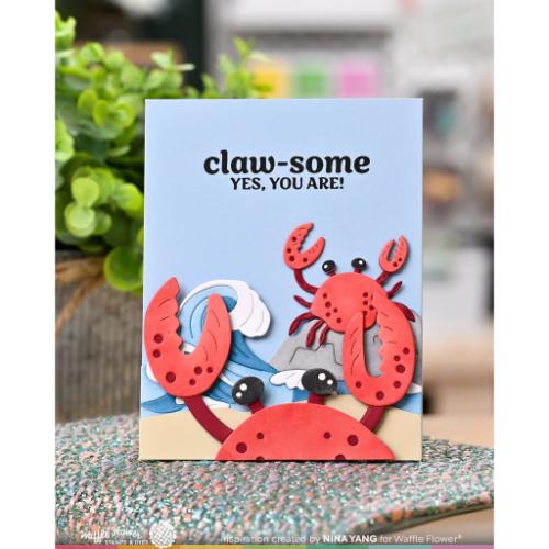 Waffle Flower Crafts Inquisitive Crab Die