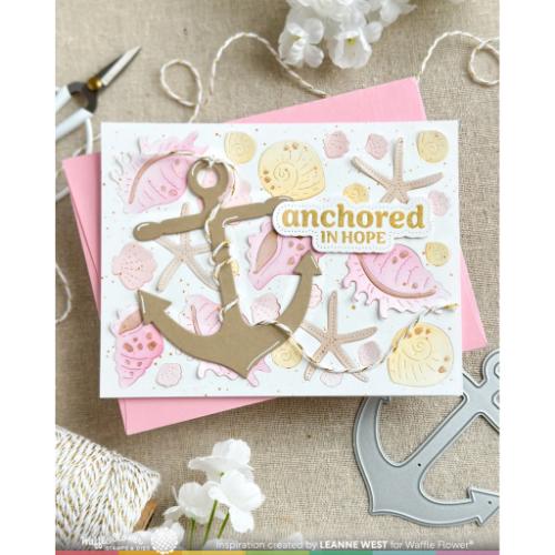 Waffle Flower Crafts Seashell Texture Die