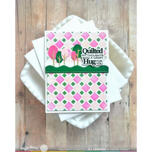 Waffle Flower Crafts Quilted Hug Sentiments Combo