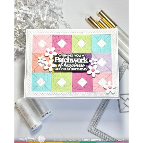 Waffle Flower Crafts Quilted Hug Sentiments Combo