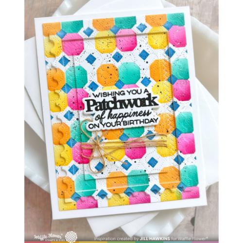 Waffle Flower Crafts Quilted Hug Sentiments Combo