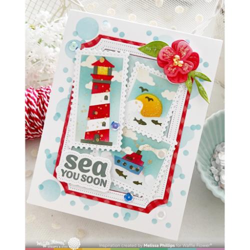 Waffle Flower Crafts Coastal Greetings Combo