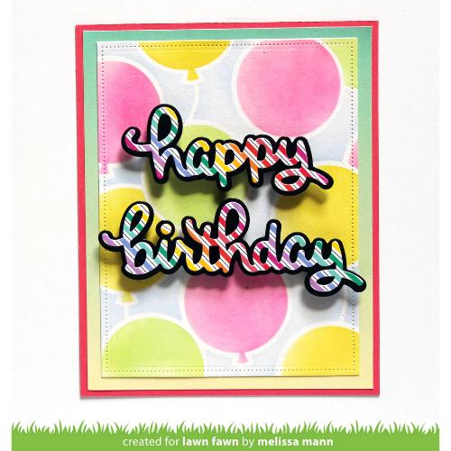 Lawn fawn LF3814 - Lawn Cuts - Scripty Birthday Outline
Add-On Die