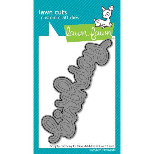 Lawn fawn LF3814 - Lawn Cuts - Scripty Birthday Outline
Add-On Die