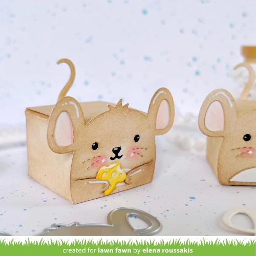 Lawn fawn LF3809 - Lawn Cuts - Tiny Gift Box Mouse Add-On Dies