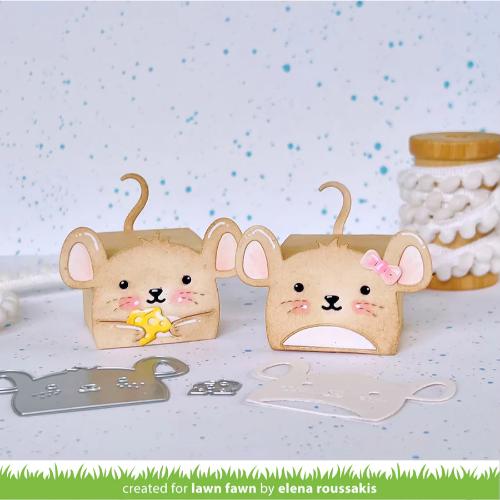 Lawn fawn LF3809 - Lawn Cuts - Tiny Gift Box Mouse Add-On Dies