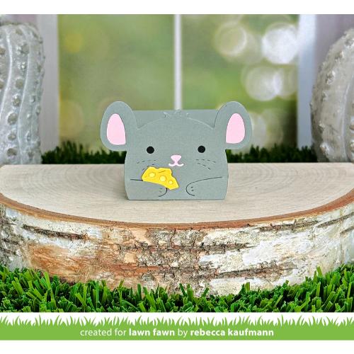 Lawn fawn LF3809 - Lawn Cuts - Tiny Gift Box Mouse Add-On Dies