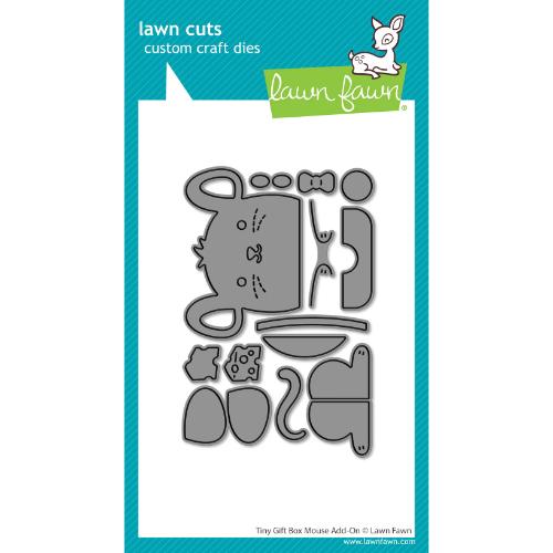 Lawn fawn LF3809 - Lawn Cuts - Tiny Gift Box Mouse Add-On Dies
