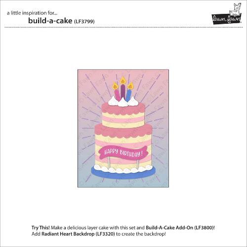 Lawn fawn LF3799 - Lawn Cuts - Build-A-Cake Dies