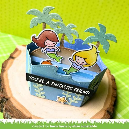 Lawn fawn LF3802 - Lawn Cuts - Platform Pop-Up Palm Tree Inserts Dies