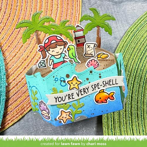 Lawn fawn LF3802 - Lawn Cuts - Platform Pop-Up Palm Tree Inserts Dies