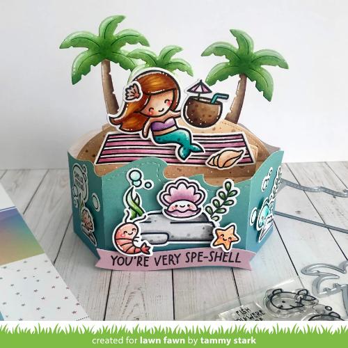 Lawn fawn LF3802 - Lawn Cuts - Platform Pop-Up Palm Tree Inserts Dies