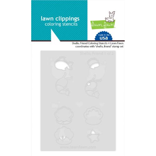 Lawn fawn LF3791 - Lawn Clippings - Shello, Friend
Coloring Stencils