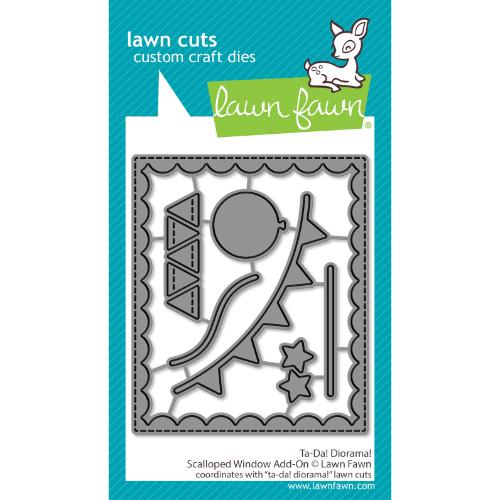 Lawn Fawn LF3729 - Lawn Cuts - Ta-Da! Diorama!
Scalloped Window Add-On Dies