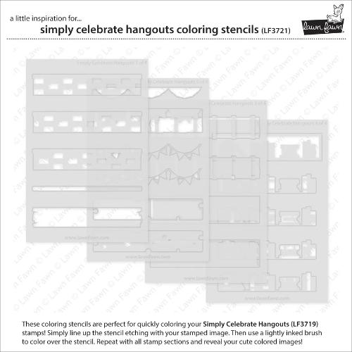 Lawn Fawn LF3721 - Lawn Clippings - Simply Celebrate
Hangouts Coloring Stencils