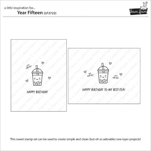 Lawn Fawn LF3722 - Stamps - Year Fifteen