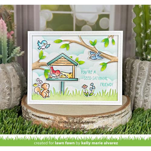 Lawn Fawn LF3710 - Stamps - Backyard Bird Feeder Add-On