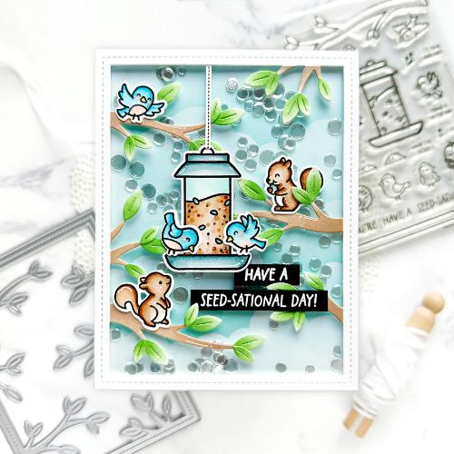 Lawn Fawn LF3710 - Stamps - Backyard Bird Feeder Add-On