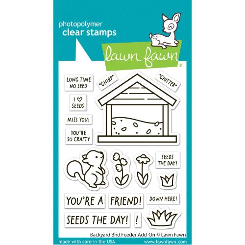 Lawn Fawn LF3710 - Stamps - Backyard Bird Feeder Add-On