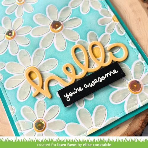 Lawn Fawn LF3693 - Lawn Clippings - Daisy Bloom
Background Stencils