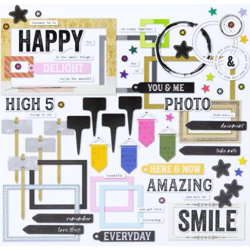 49 And Market Chipboard Basics 79/Pkg The Flower Emporium