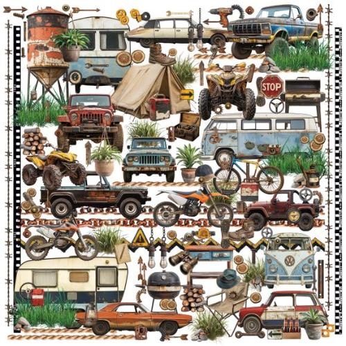 49 And Market Laser Cut Outs Elements, Rust & Revs 2.0