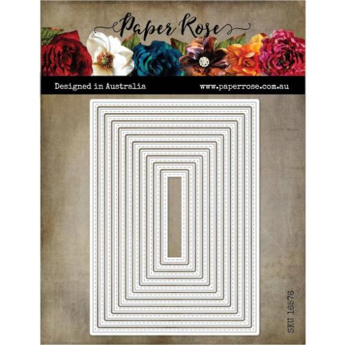 Paper Rose Studio Stitched Rectangles - Australian Metal Cutting Die 16576