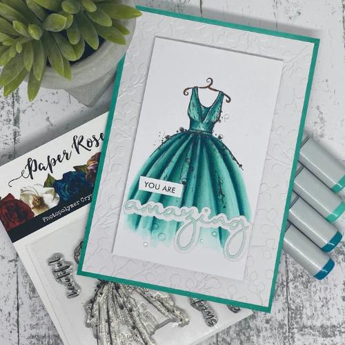 Paper Rose Studio Baby Blue Embossing Folder 20384