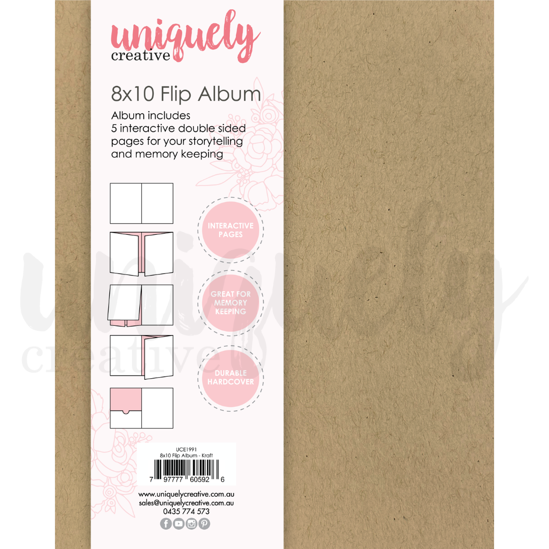 Uniquely Creative - 8x10 Flip Album - Kraft