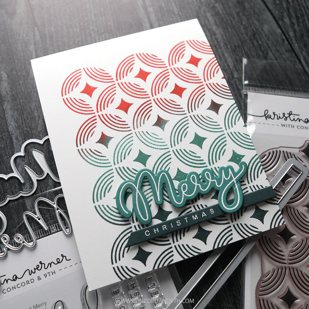 Concord & 9th Kristina Werner Joyful and Merry Stamp and Die Bundle