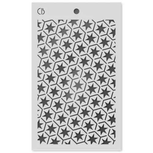 Ciao Bella Celestial 5x8 Inch Texture Stencil Star Six (MS008)