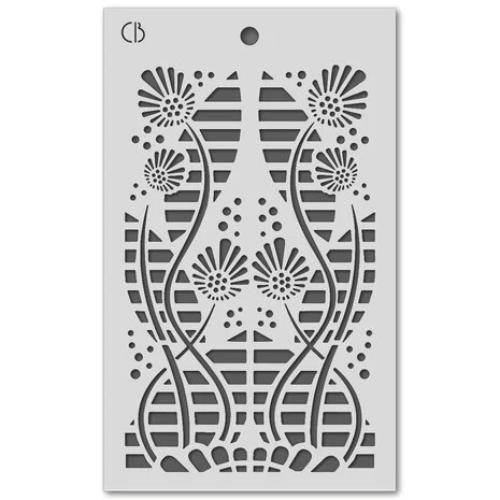 Ciao Bella Celestial 5x8 Inch Texture Stencil Tikal (MS066)
