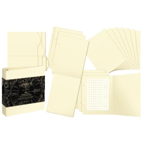 Graphic 45 Binder Album with Interactive Pages – Ivory