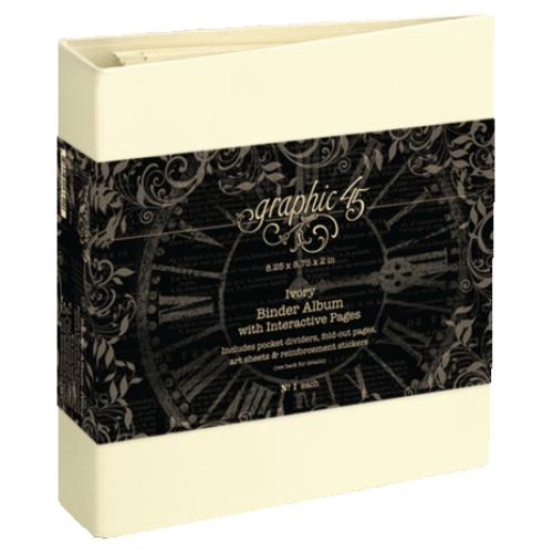 Graphic 45 Binder Album with Interactive Pages – Ivory