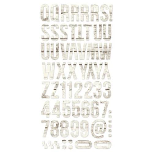 Simple Stories Color Vibe Foam Alpha Stickers Woods Aspen (129pcs) (13489)