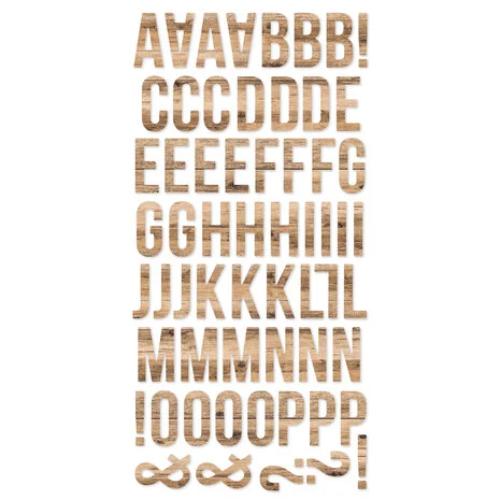Simple Stories Color Vibe Foam Alpha Stickers Woods Hickory (120pcs) (13490)