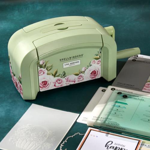 Spellbinders Lisa Horton Crafts Special Edition Sage Green Platinum SIX Die Cutting & Embossing Machine