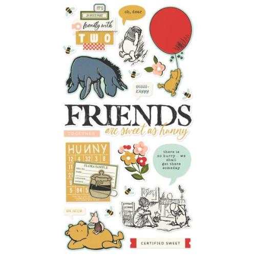 Simple Stories Say Cheese Classic Pooh Chipboard Stickers (23920)