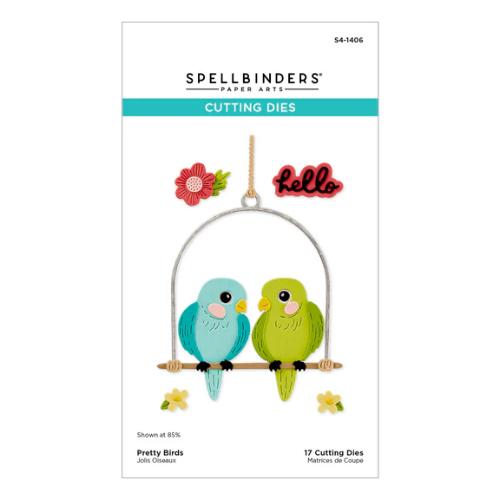 Spellbinders Pretty Birds Etched Dies from the Cheerful Chirps Collection