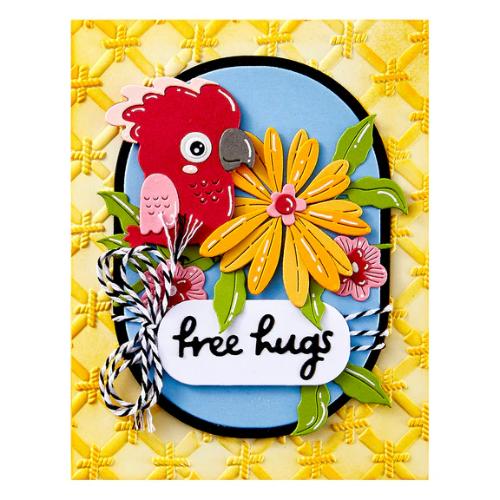 Spellbinders Bamboo Screen 3D Embossing Folder from the Cheerful Chirps Collection